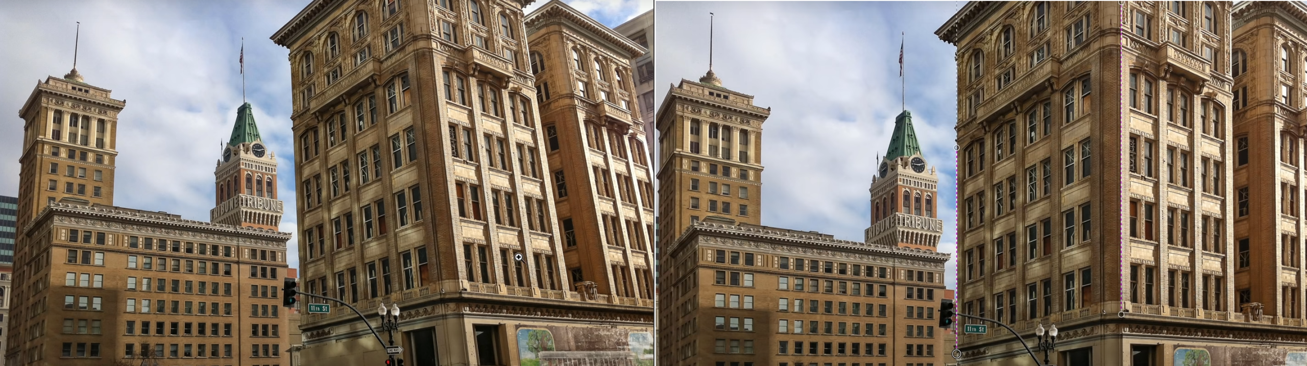 Straighten Walls and Fix Distortion Photoshop Example